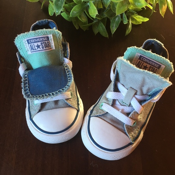 Converse Other - CONVERSE Unisex Toddler Double Tongue Sneakers EUC